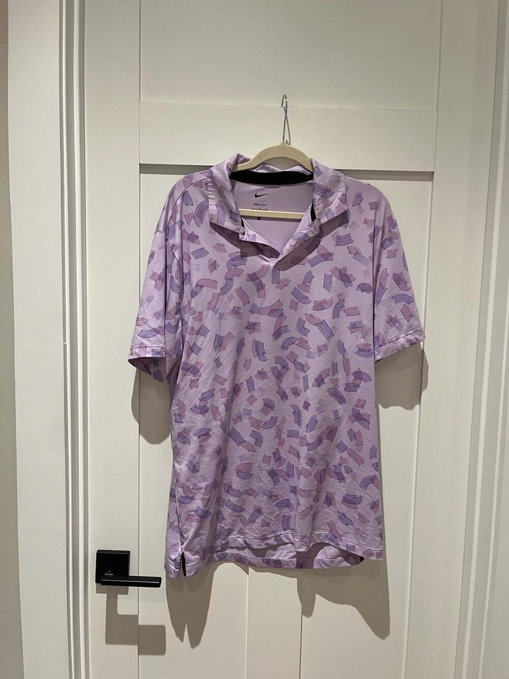 Nike Dri-FIT Victory Printed Golf Polo Oxygen Purple Size L